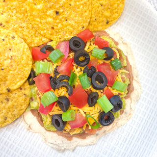 7 Layer Dip with Tortilla Chips