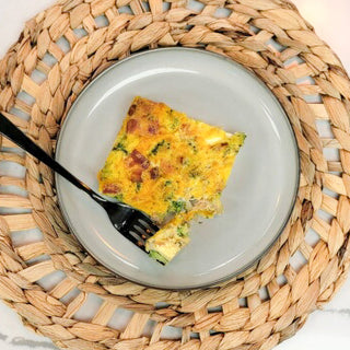 Bacon Broccoli Cheddar Egg Bake