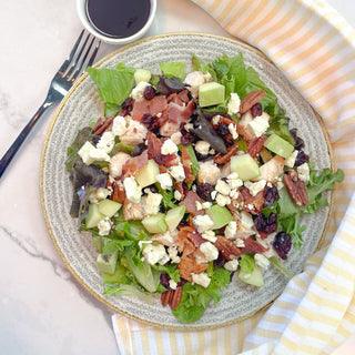 Balsamic Apple Pecan Salad with Chicken or Tofu