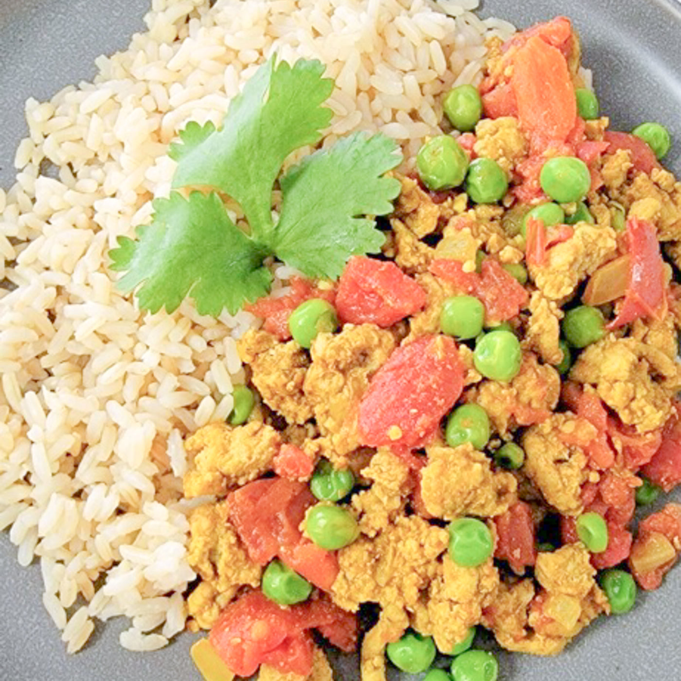 Curry Ground Turkey with Rice and Peas GetDished
