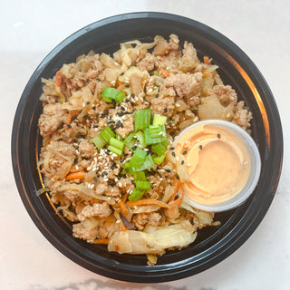 Egg Roll in a Bowl with Brown Rice or Cauliflower Rice