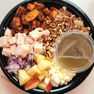 Fall Grain Bowl with Oven Roasted Turkey Breast or Tofu