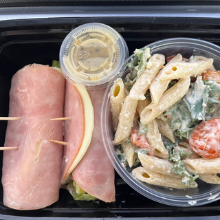 Italian Sub Roll Ups with Kale Caesar Pasta Salad
