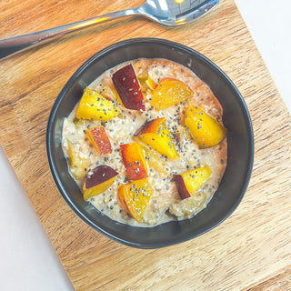 Peach Crisp Overnight Oats
