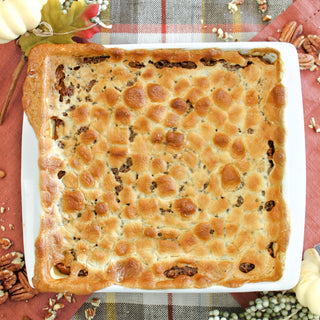 Spiced Sweet Potato Casserole with Marshmallow Topping