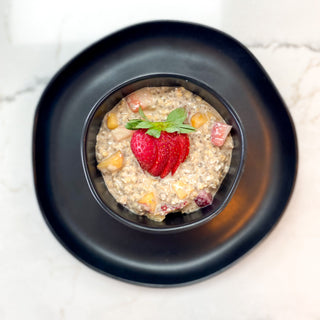 Strawberry Peach Overnight Oats