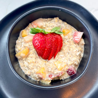Strawberry Peach Overnight Oats