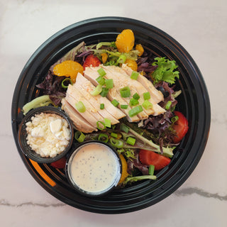 Summer Strawberry Salad with Roasted Chicken or Edamame