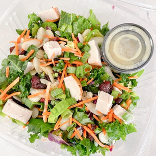 Detox Kale Salad with Turkey or Edamame