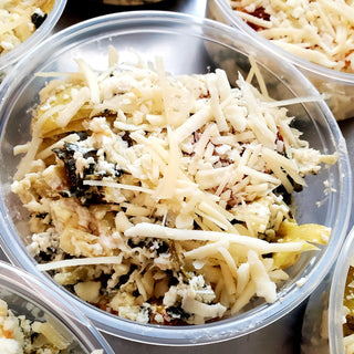 Greek Yogurt Spinach Artichoke Dip with Tortilla Chips
